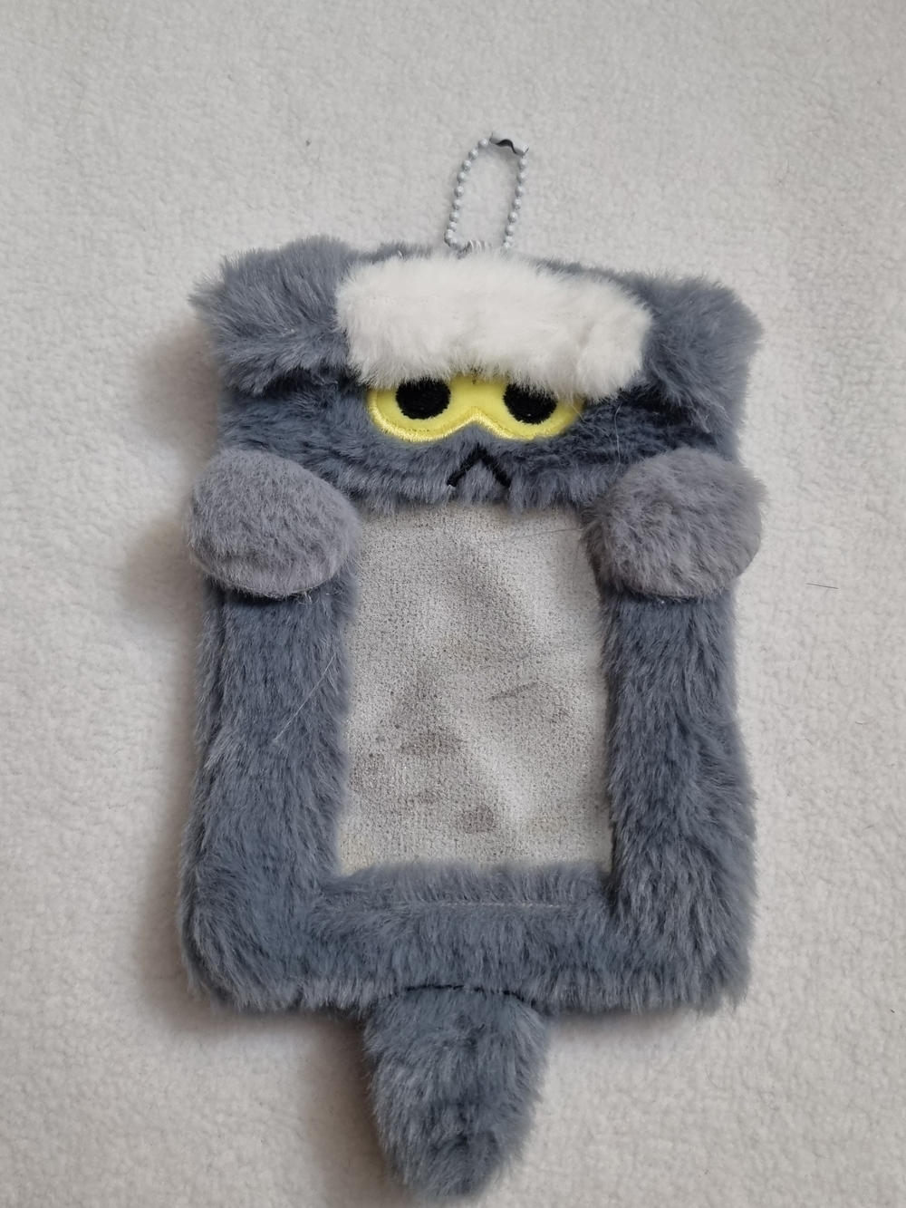 Cute Animal Cartoon Bear Kpop Fluffy Plushy Photocard ID Star Phone Holder New